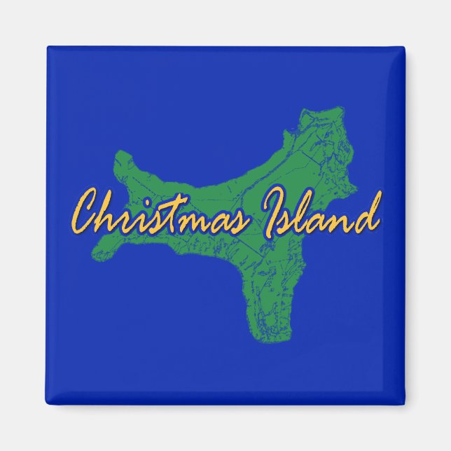 Aimant L'île Christmas (Devant)