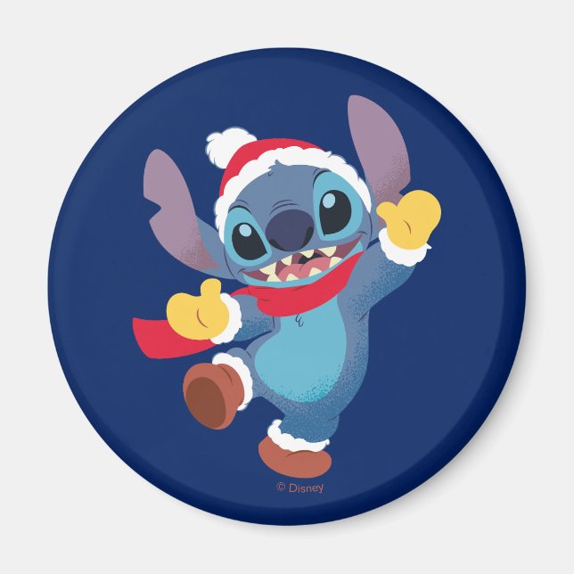 Aimant Lilo et Stitch | Bonne Danse des Fêtes (Devant)