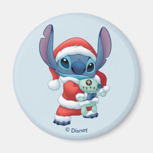 Aimant Lilo & Stitch   Santa Claus Stitch