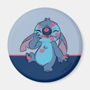 Aimant Lilo & Stitch Stitch Couvert dans les baisers