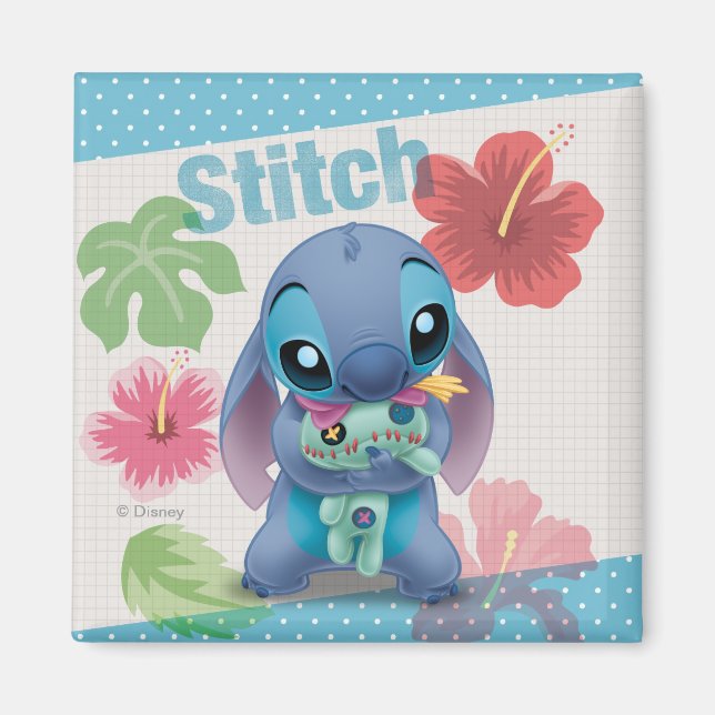 Aimant Lilo & Stitch | Stitch & Scrump (Devant)