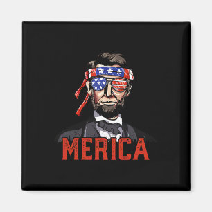 Aimant Lincoln 4 juillet Merica Abe garçons hommes femmes