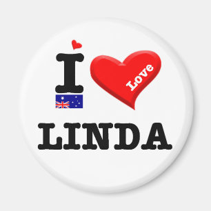 Aimant LINDA - I Love