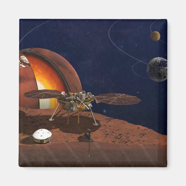 Aimant L'interprétation de l'artiste de la Lander de visi (Devant)