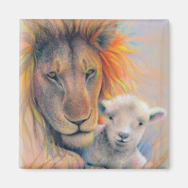 Aimant "Lion & Agneau" (Devant)