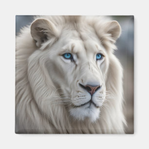Aimant Lion blanc