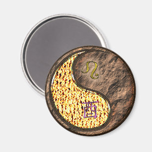 Aimant Lion & Coq de Terre