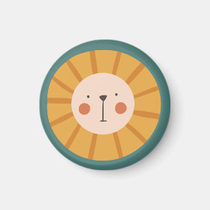 Aimant Lion Cute Orange