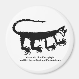 Aimant Lion de montagne Petroglyph