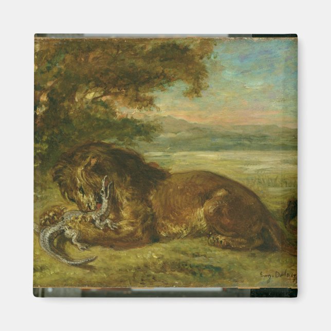 Aimant Lion et Alligator, 1863 (Devant)