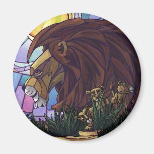 Aimant Lion et petits