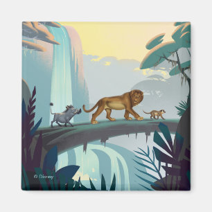 Aimant Lion King   Journal des passages de Pumbaa, Simba 