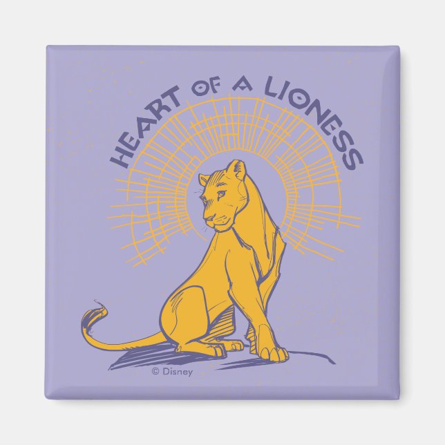 Aimant Lion King | Nala "Coeur d'une lionne" (Devant)