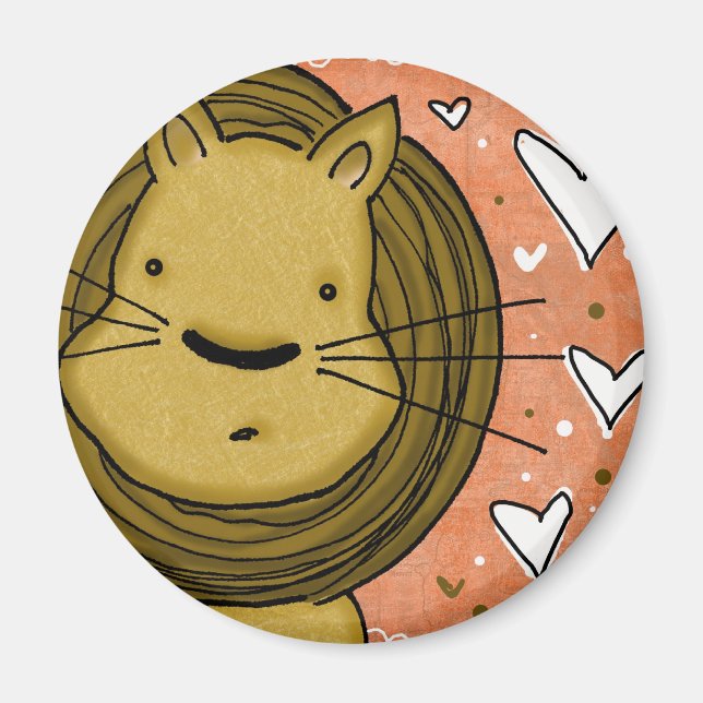 Aimant Lion Love (Devant)