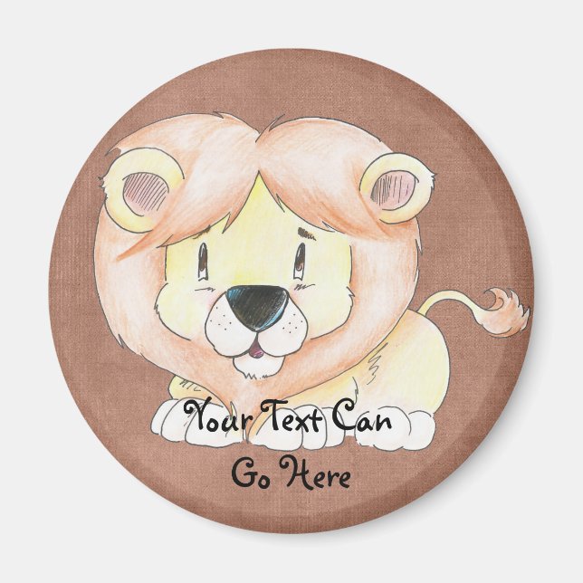 Aimant Lion mignon (Devant)