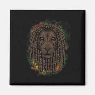 Aimant Lion Rasta Avec Dreads - Montrez Votre Fierté Et R