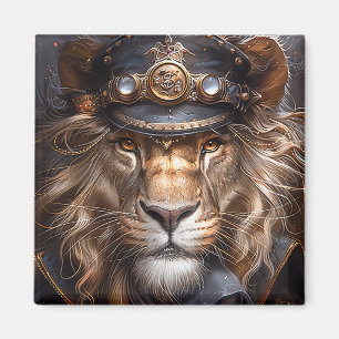 Aimant Lion Steampunk