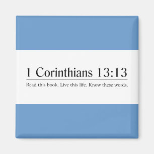Aimant Lire la Bible 1 Corinthiens 13:13