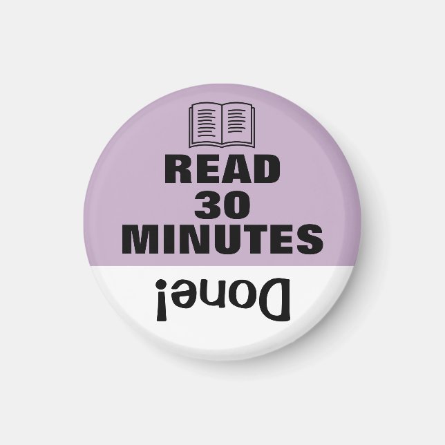 Aimant Lire l'aimant de rappel de routine de la tâche de  (Devant)