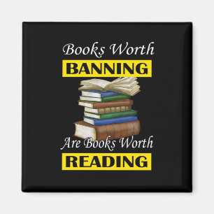 Aimant Lire Livres interdits Librarian Bookworm Lecteur d