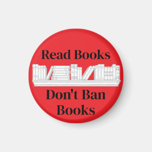 Aimant Lisez des livres, n'interdisez pas les livres