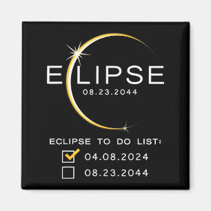 Aimant Liste de contrôle de l'éclipse solaire totale mign