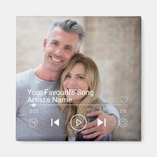 Aimant Liste de lecture de musique et de photos personnal