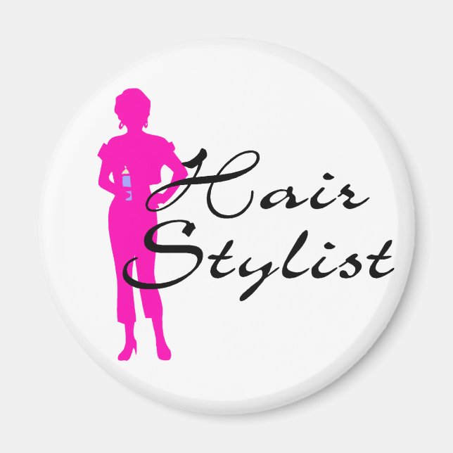Aimant Liste des cheveux (rose) (Devant)