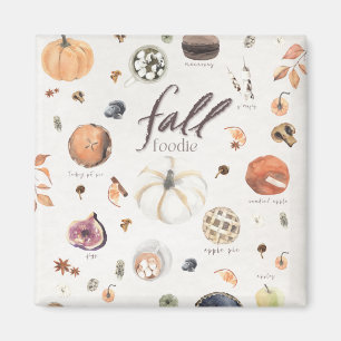 Aimant Liste des sachets de nourriture pour automne Dîner