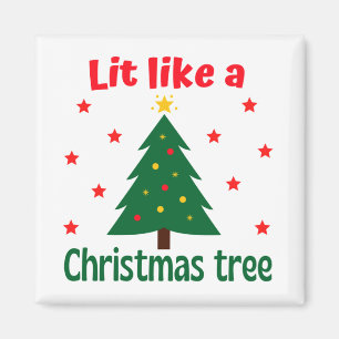 Aimant Lit Comme Un Arbre De Noël Noël