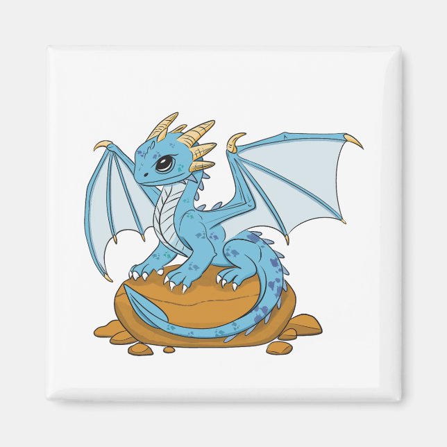 Aimant Little Blue Dragon (Devant)