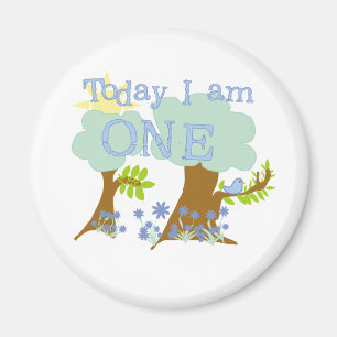 Aimant Little Bluebird 1er Anniversaire Tshirts et cadeau