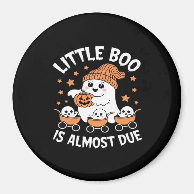 Aimant Little Boo Is Almost Due - Halloween Pregnancy Rev (Devant)