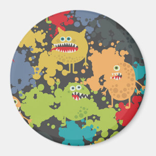 Aimant Little cute funny monsters