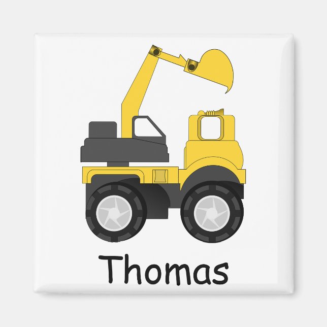 Aimant Little Digger Personalised Kid's (Devant)
