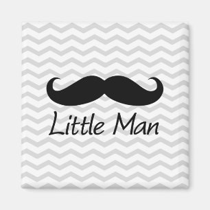 Aimant Little Man Mustache Chevron mignons Garçons