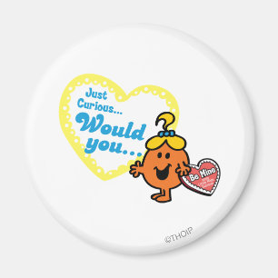 Aimant Little Miss Curious Valentine's Day Wish