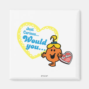 Aimant Little Miss Curious Valentine's Day Wish