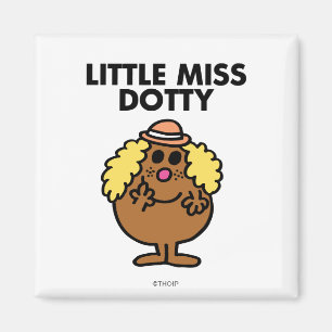 Aimant Little Miss Dotty Lettres noires