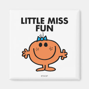 Aimant Little Miss Fun   Lettres noires