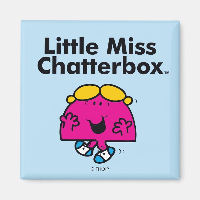 Aimant Little Miss | Little Miss Chatterbox est si chatty (Devant)