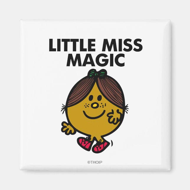 Aimant Little Miss Magie | Lettres noires (Devant)