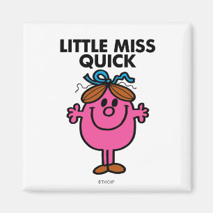 Aimant Little Miss Quick Lettres noires