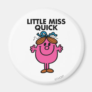 Aimant Little Miss Quick   Lettres noires