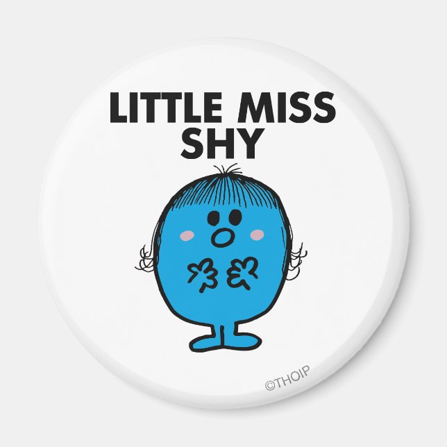 Aimant Little Miss Shy | Lettres noires (Devant)