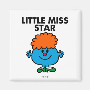 Aimant Little Miss Star Lettres noires