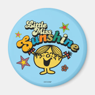 Aimant Little Miss Sunshine   Étoiles et fleurs
