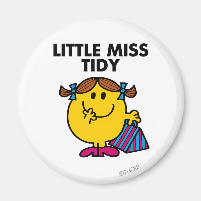 Aimant Little Miss Tidy | Lettres noires (Devant)