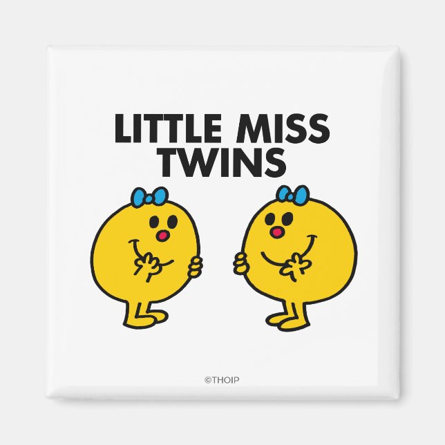 Aimant Little Miss Twins | Deux très amusants (Devant)