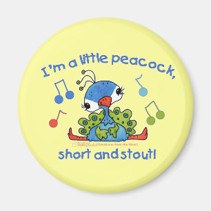 Aimant Little Peacock Short et Stout